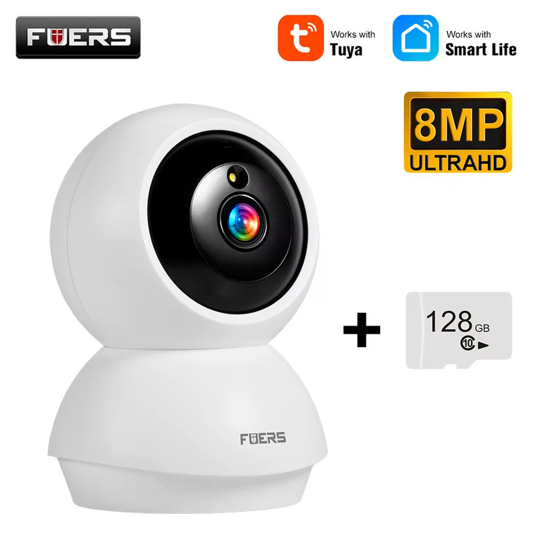 4K 8MP IP Camera Tuya Smart Home Indoor WiFi Wireless Surveillance Camera Automa gallery