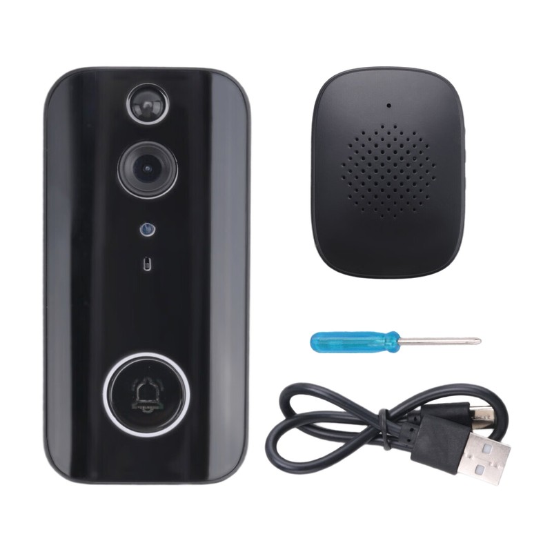 Doorbell Camera, 1080P Wire Less Doorbell Camera Wifi Connection, Voice1308