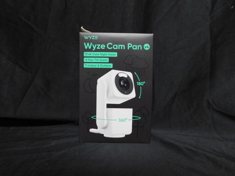 WYZE Cam Pan v4, 4K Smart Security Camera, AI Indoor/Outdoor – (EB45)