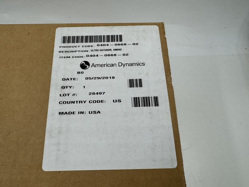 American Dynamics Camera RASELPS Smoke Dome Optima Replacement gallery