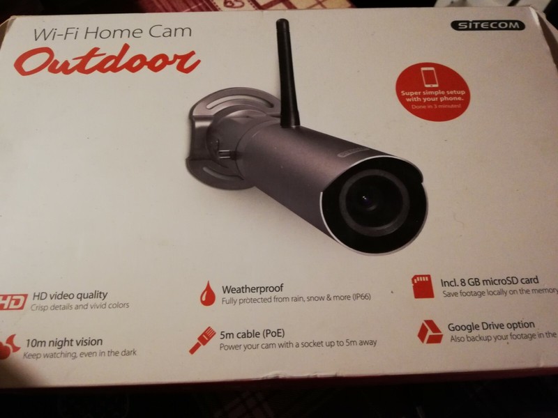 Sitecom WI-FI HOME CAM OUTDOOR – Home Use with Cell Phone Control
