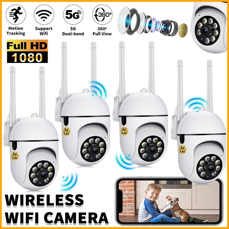 4x Wireless 5G WiFi Security Camera System Smart outdoor Night Vision Cam 1080P gallery