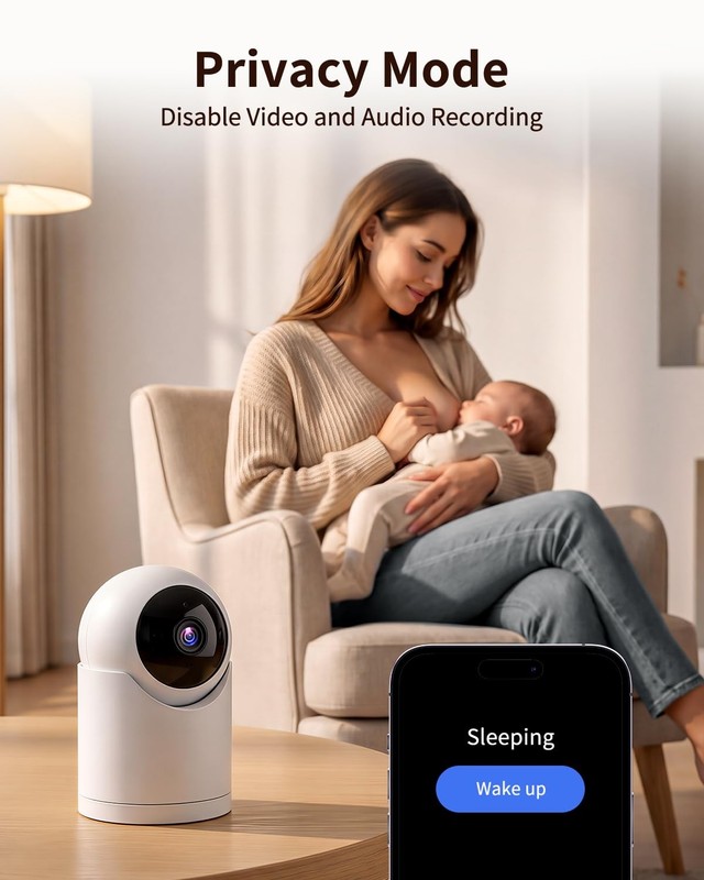 𝟐𝐊 Indoor Cameras for Home Security, for indoor Baby Pet Dog Cat Nanny gallery