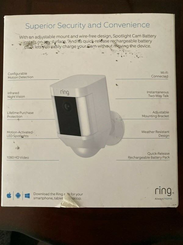 Ring Spotlight Cam Battery Powered HD Security Camera with Two-Way Talk & Siren gallery