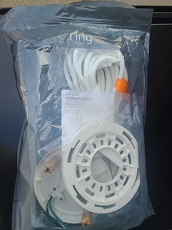 Ring Plug-In Mount for Ring Floodlight Cam Wired and Wired Plus, White No Camera