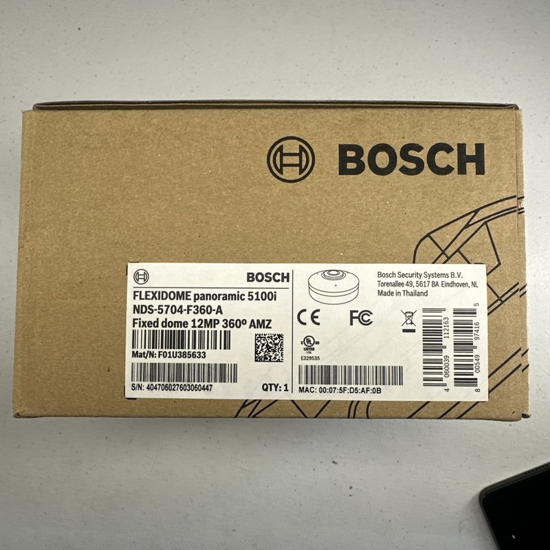 Bosch NDS-5704-F360-A Flexidome 5100i 12MP IP 360° Panoramic PoE Dome Brand New gallery