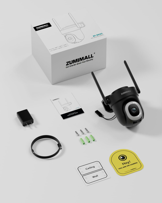 2K Wired Outdoor Camera, 2.4G/5G Wifi Security Camera, 3MP, 24/7 Recording, AI M gallery