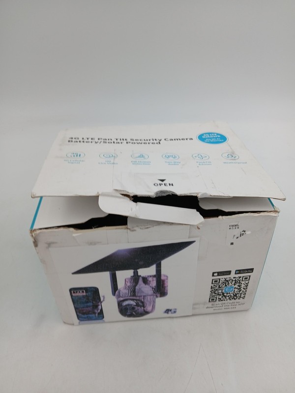 SmartCam 4G LTE PTZ Security Camera Camo Solar Battery Outdoor Wireless No Mount