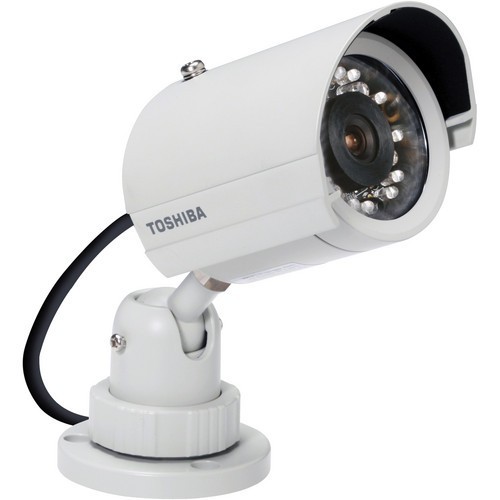 Toshiba IK-7200A-8 Analog Bullet Security Camera 480 TV Lines 8mm Lens IP66 gallery