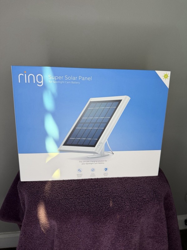 Ring Super Solar Panel For Spotlight Cam Battery and Stick Up Cam 5Watt White