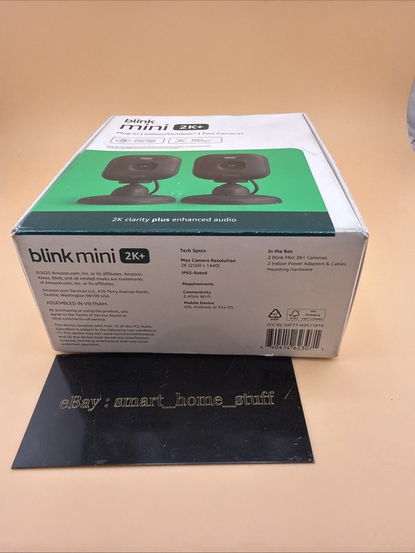 Blink Mini 2K+ (newest model) 2 cameras (Black) gallery