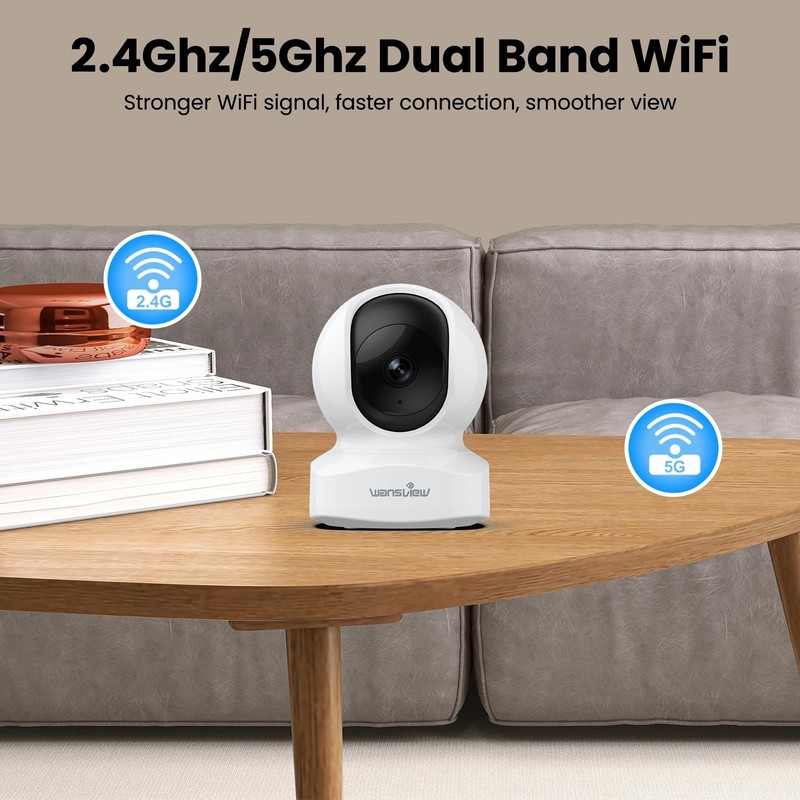 Indoor/Baby/Pet with App, 5G&2.4G Wi-Fi, Q5 5MP gallery