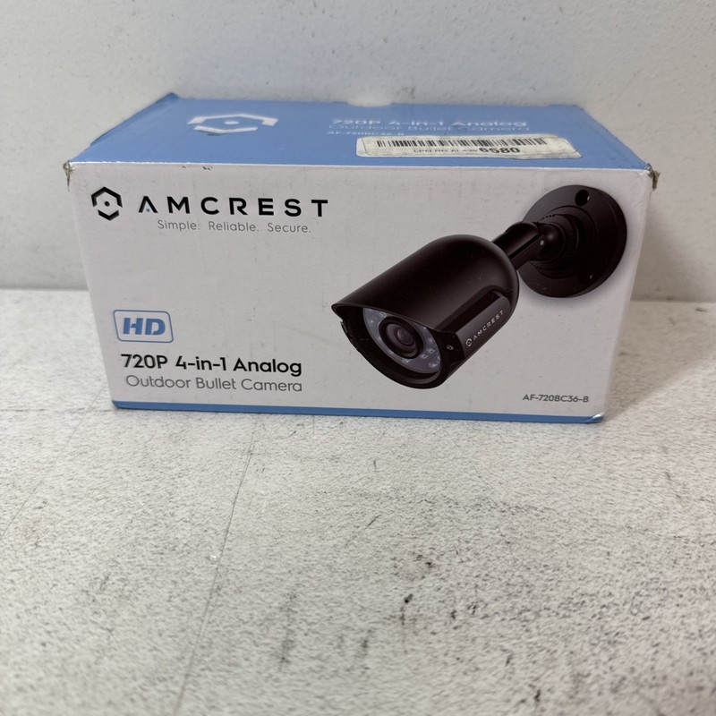 Amcrest Outdoor Security Camera AMC720BC36-B 720P Bullet Camera 3.6mm NEW