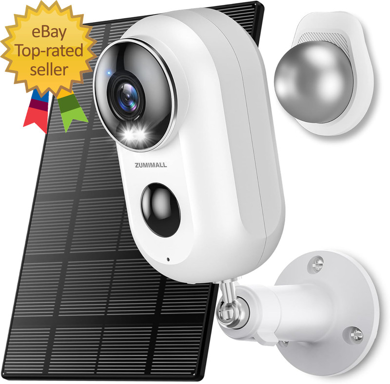 Solar Security Cameras Wireless Outdoor, 2K Outdoor Camera Wireless Solar