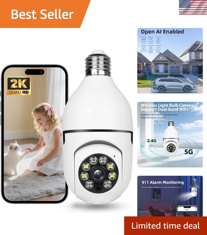 Smart AI-Enabled Hawkray Security Camera with Motion Detection & Local Cloud