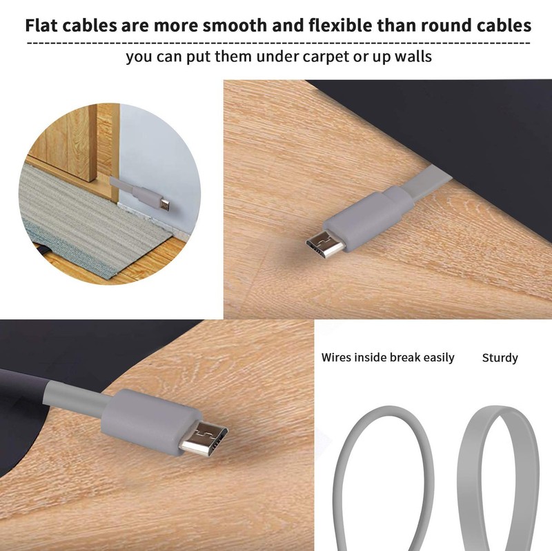 2 Pack 20FT Power Extension Cable Compatible with Wyze Cam v4,WyzeCam,Wyze Cam v gallery