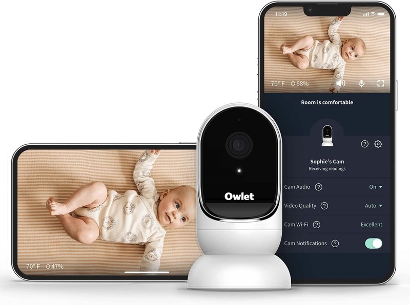 Owlet Cam BC04NNBBYH Night Vision Smart HD Video Camera Baby Monitor White gallery