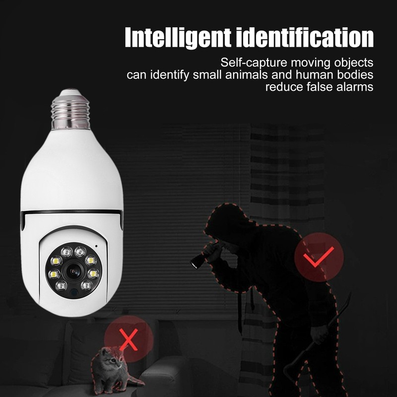 Security Camera 1080P E27 Light Bulb Wireless WiFi Camera Night Vision Home gallery