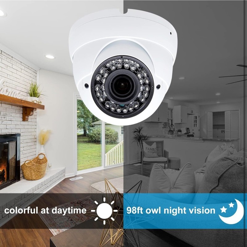 2x Anpviz Analog CCTV Camera HD 1080P 4-in-1 TVI/AHD/CVI/960H CVBS Security Dome gallery