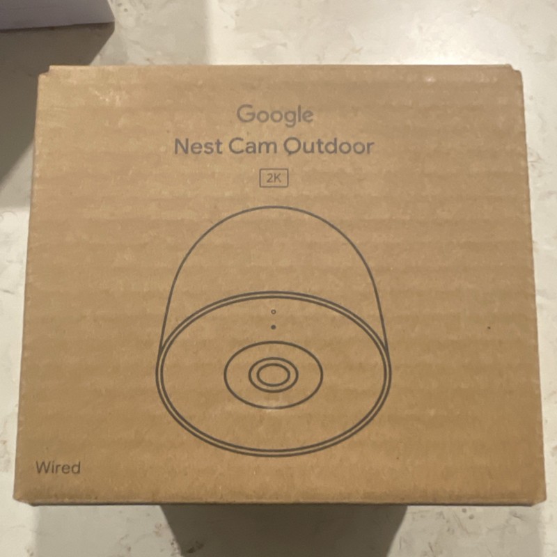 Google Nest Cam Outdoor Wired 2nd Gen 2K IP/Network Weatherproof Wi-Fi White
