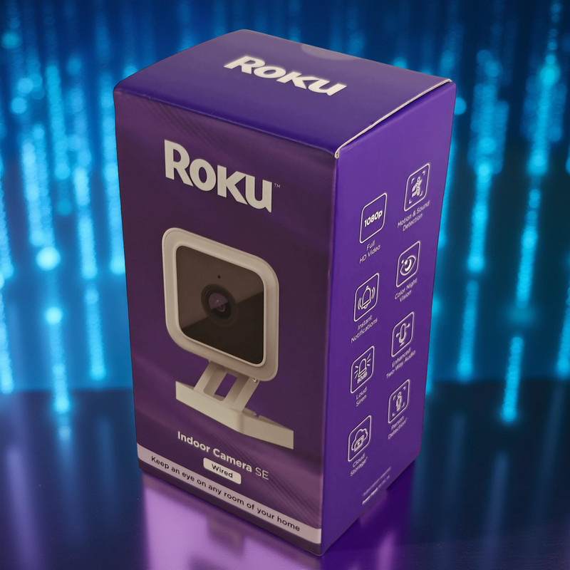 Roku Indoor Camera SE Wired 1080p Smart Home Security Camera New Sealed