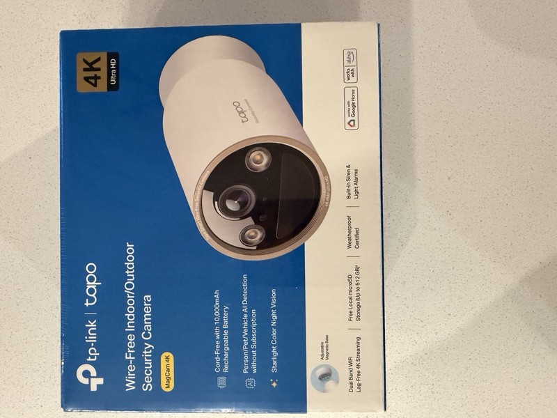 TP-Link Tapo MagCam 4K Wire-Free Battery Cam 2-Pack w/ Magnet, Alexa/Google gallery