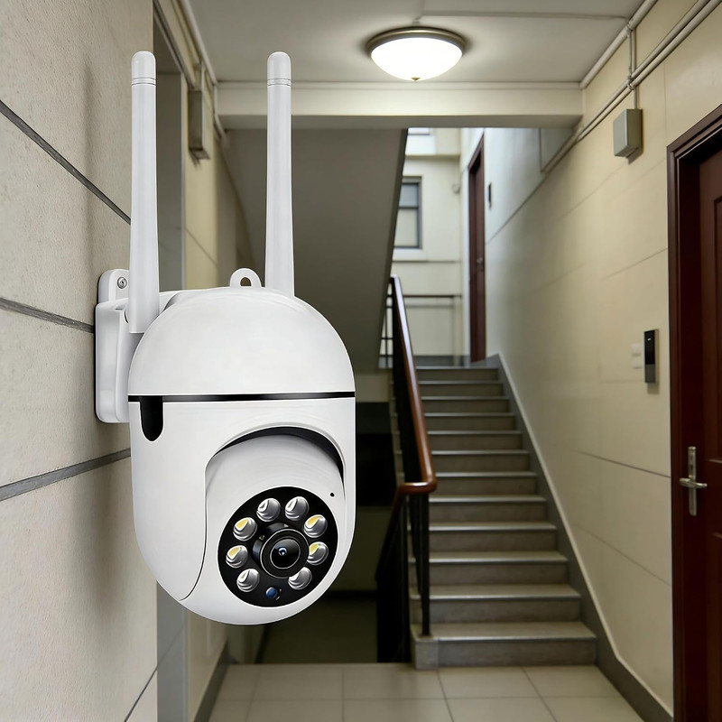 1080P Outdoor Security Camera Wired, 360 PTZ Wifi Plug-In Cameras for Home Secur gallery