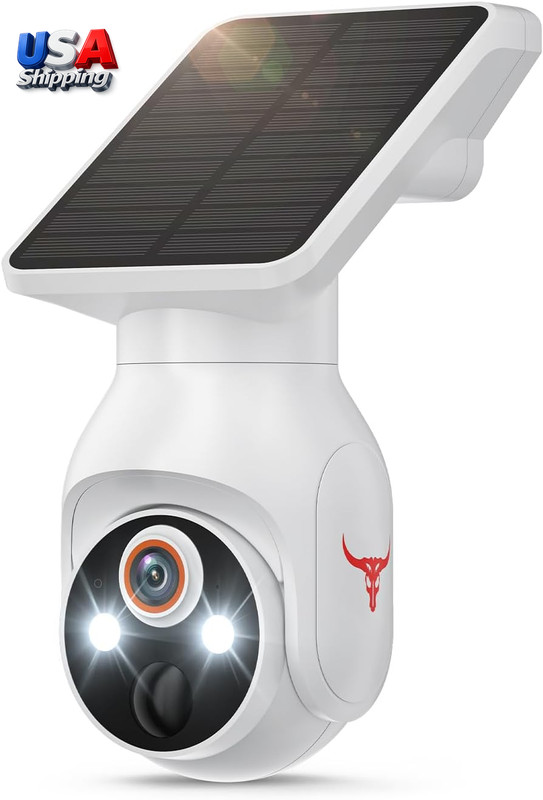 Security Camera Wireless 1080P Solar Panel AI Human Detection 2-Way Audio
