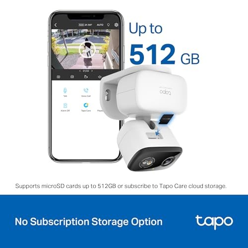 Tapo 2K Indoor/Outdoor Security Camera Pan/Tilt Wired Surveillance 2-Pack C216 gallery
