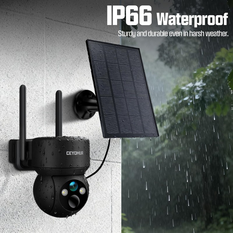 Security Cameras Wireless Outdoor, 4G LTE Cellular Security Camera with Built-in gallery