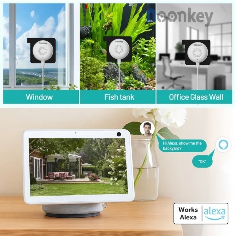 Noonkey Window Camera 4-Pack with Color Night Vision for Home Security NEW gallery