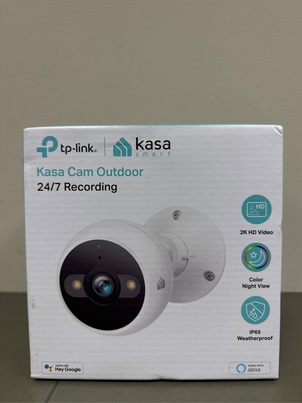 Kasa 4MP 2K Security Camera Outdoor Wired, IP65, Starlight Sensor & 98 Ft Night
