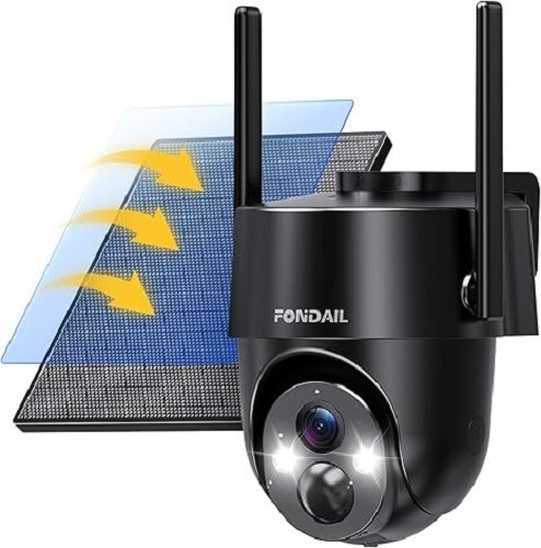 Wireless WiFi HD Solar Security Camera with Night Vision for Outdoor Use