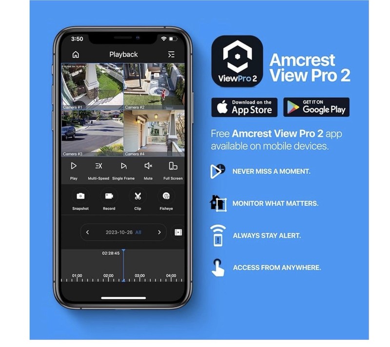Amcrest ProHD 4MP PTZ Camera Outdoor, 4MP Outdoor Vandal Dome (0093) gallery
