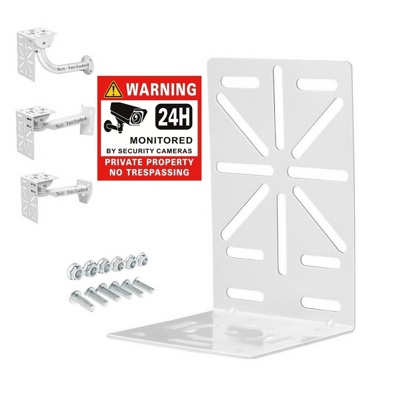 CCTV Steel Camera Mount Bracket Adapter LShape Universal Wall Ceiling Mount
