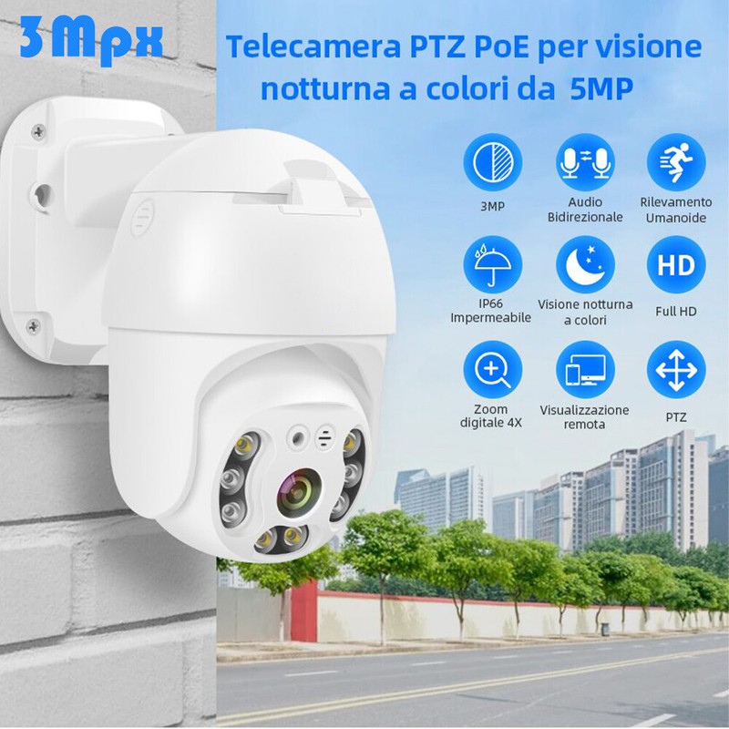 Poe Ptz 3mpx 4X Zoom Camera H.265 1080P POE PTZ IP Camera 4X Zoom Pro gallery