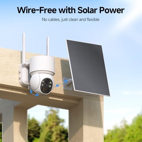 4G LTE Cellular Security Camera Wireless Outdoor, 2K 360° View, No Wi-Fi White gallery