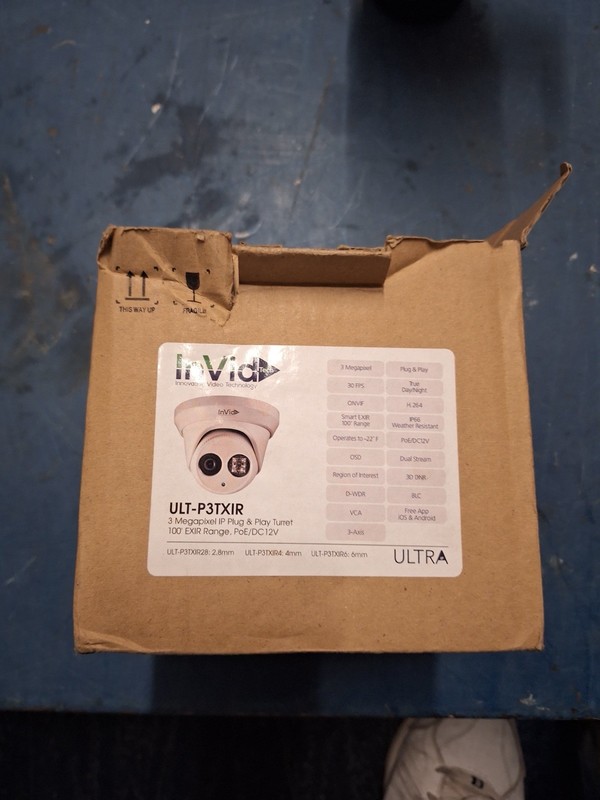 InVid ULT-P3TXIR 3MP IP Turret Security Camera 2.8mm PoE EXIR New gallery
