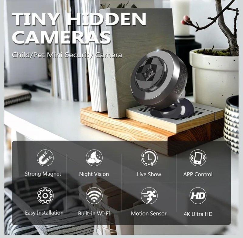 Compact Wireless Security Camera with Night Vision and Motion Detection gallery
