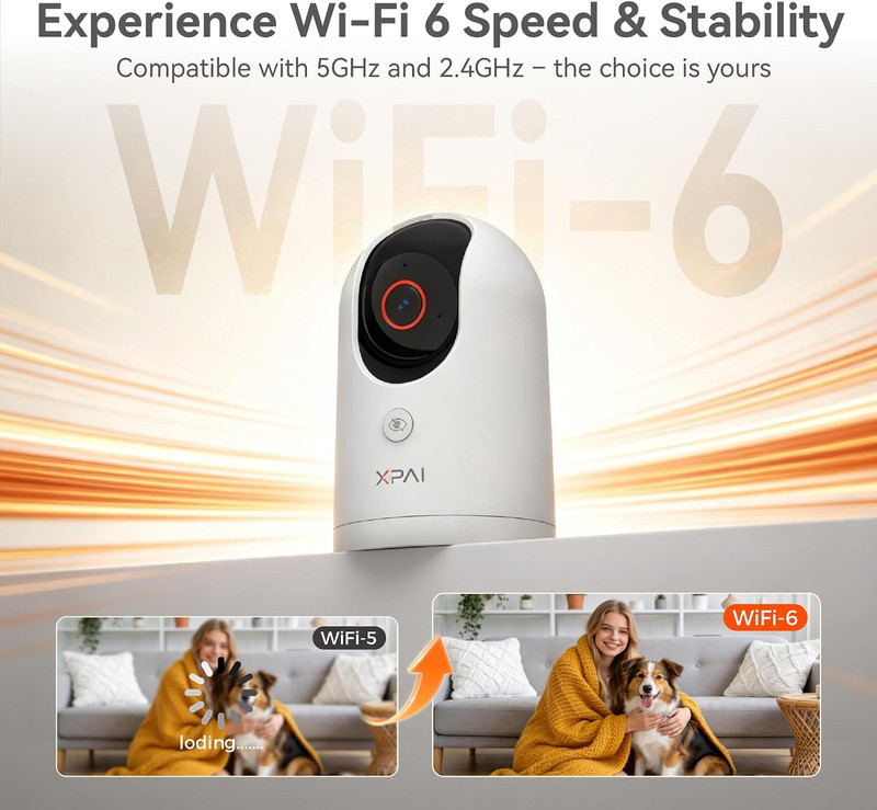 4K UHD Indoor Camera, 64G Built-In Storage No Subscription,Pet Camera Indoor wit gallery