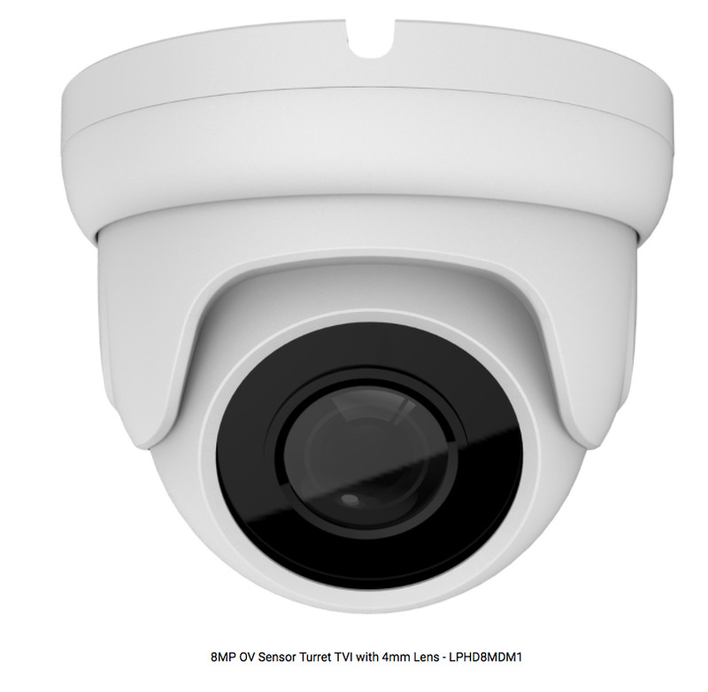 8MP Dome 2.8mm 1/2.5"SONY Starvis Back-illuminated CMOS Camera 4-in-1 HDTVI 4)*p gallery