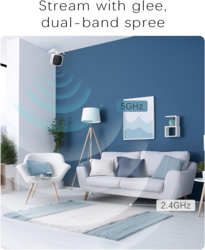 blurams 2.4G/5G Security Camera Indoor, 2K Pet Indoor with Phone White gallery