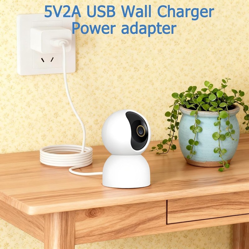 Power Adapter For Ring Spotlight Cam Plus/pro battery With 25ft/7.5m Flat Weat gallery