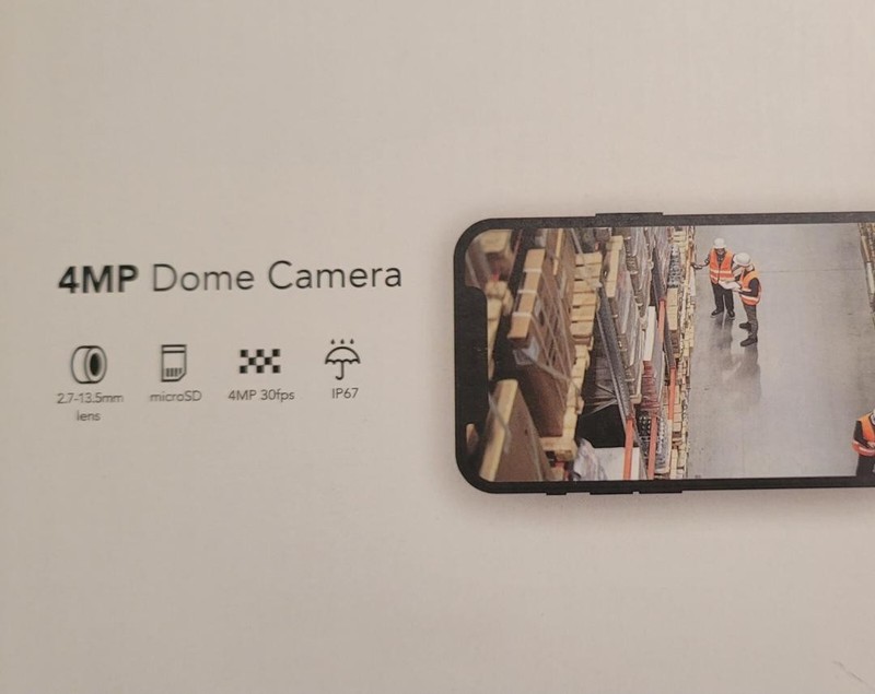 Turing TP-MMD4MV2 Smart Series 4MP Network Dome Camera With TP-MDJB JUNCTION BOX