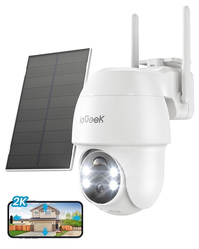 Camara De Seguridad Solar Với Vision Nocturna A Color Y Sensor Pir Lujo
