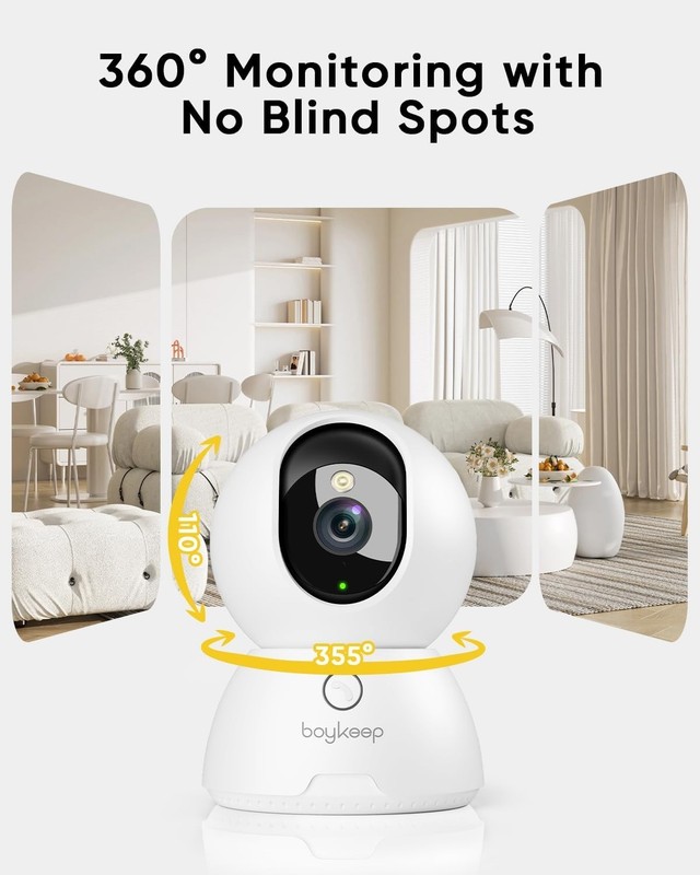 Advanced Indoor Security Cameras - HD Night Vision, App Control & Privacy Mode gallery