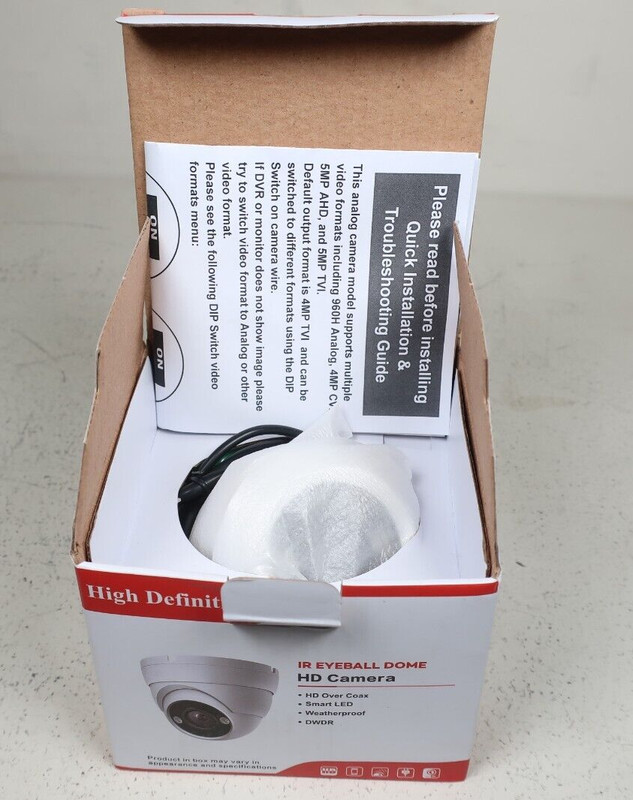 HD Camera HD-5EB28WA CAMERA Eyeball w Built in Mic White New gallery