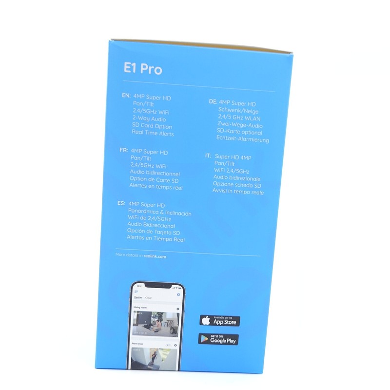 Reolink E1 Pro 4MP WiFi Home Security Camera Pan Tilt 2-Way Audio Auto Tracking gallery
