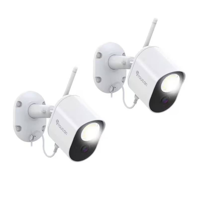 Wi-Fi Li-Ion 1080P Plug-In Floodlight Security Camera with No Monthly Fee Requir gallery