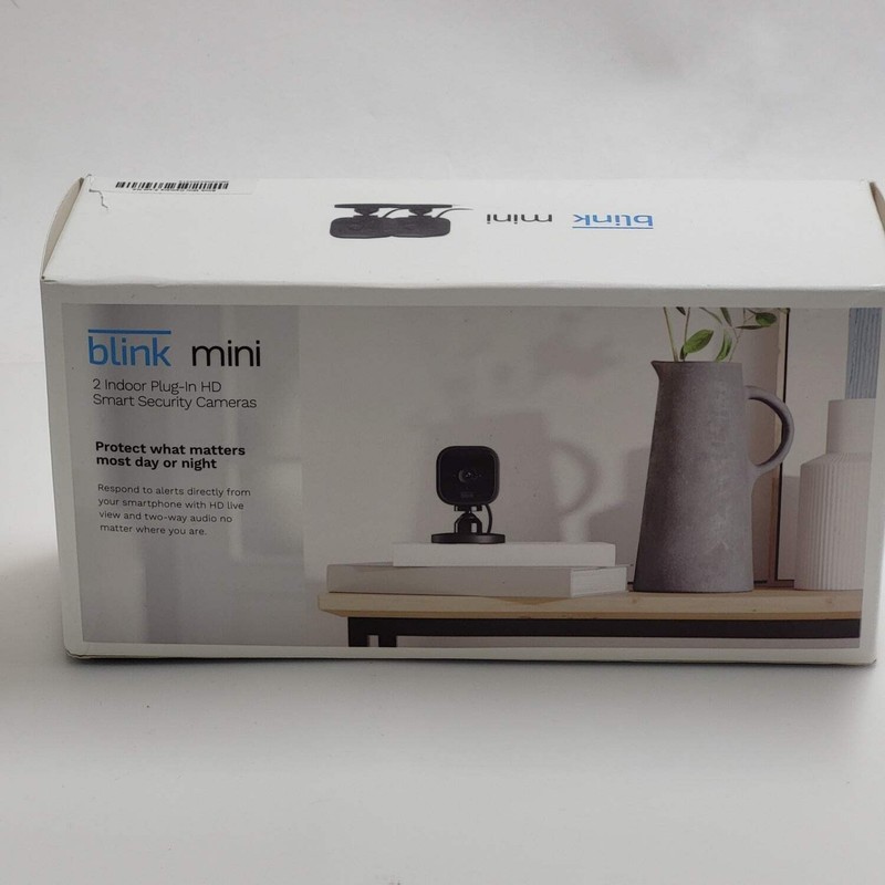 Open box Blink Mini 2 Indoor Plug-in HD Smart Security Camera gallery